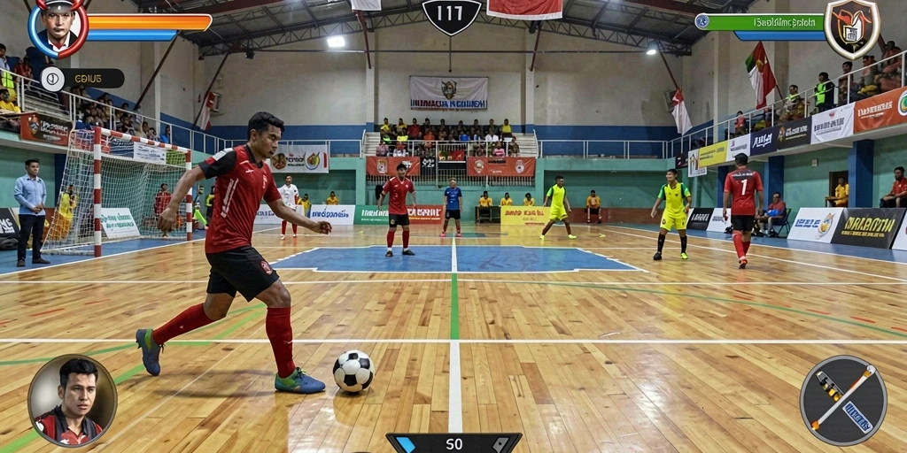 888r - Visual yang menakjubkan dari lingkungan permainan.